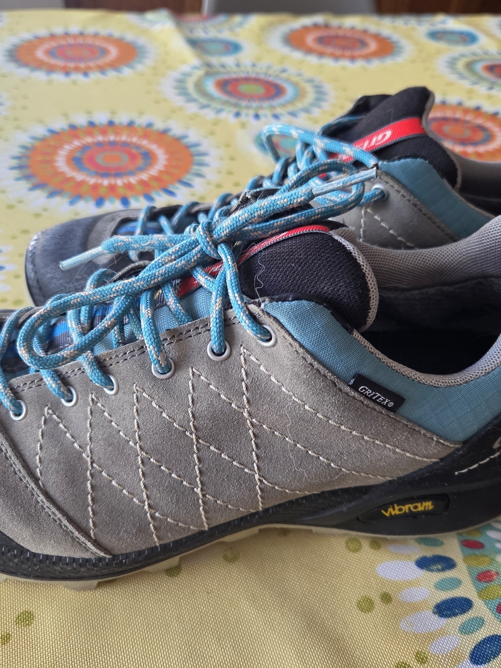 Men Grey and Teal High Performance Trecking Shoes GRISPORT